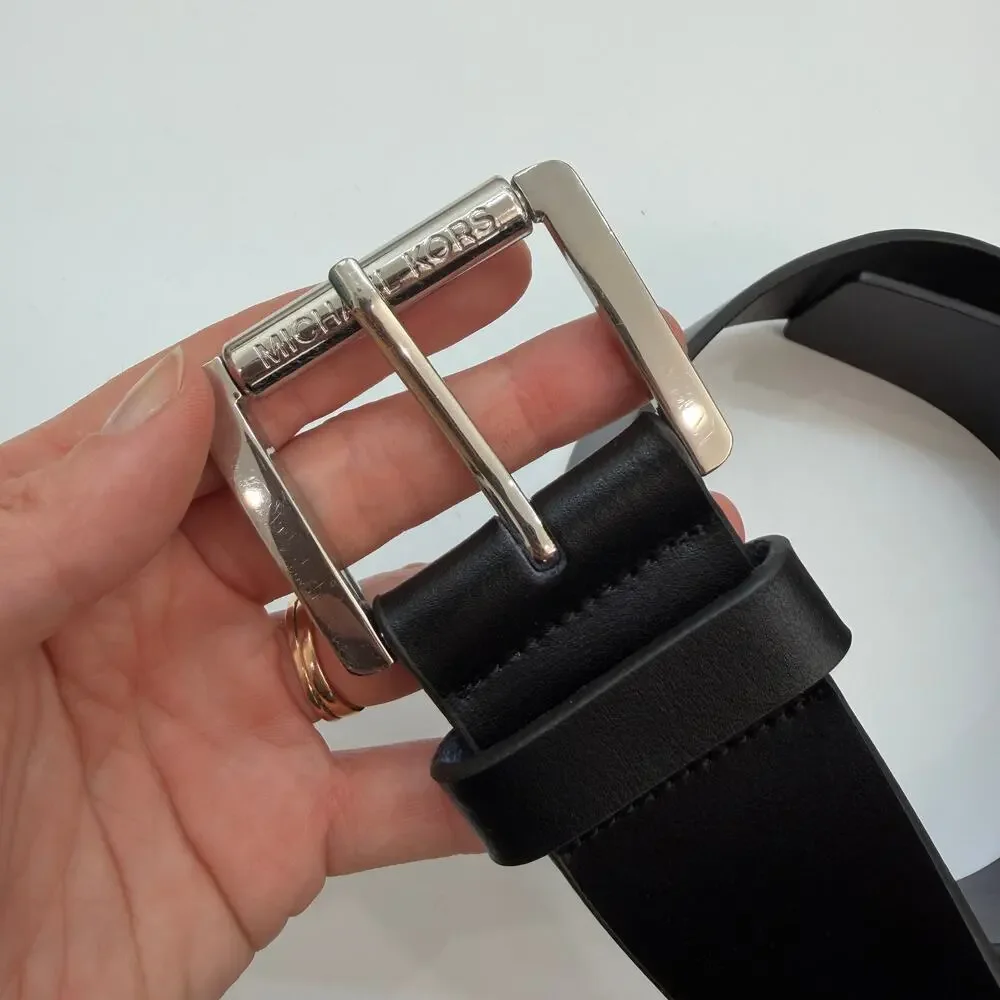 Michael Kors Black Leather Belt 2